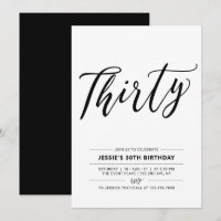 Festa de Aniversário Minimalista Preto e Branco Tr