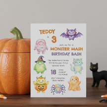 Festa de Aniversário Monstruosa e Fofa de Hallowee