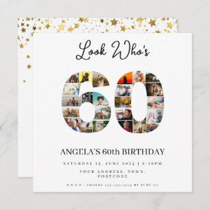 Convites festa de aniversário Montag, 60 anos