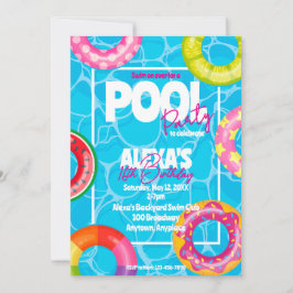 Convites Festa de Aniversário na Piscina