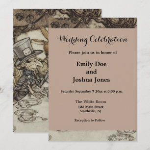 Convites Festa de Aniversário Não Aniversário da Alice Coel