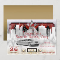 Festa de Aniversário no Limo com Luzes da Cidade e
