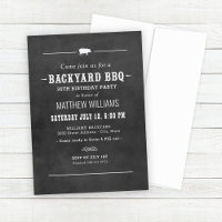 Festa de Aniversário no Quintal com Lousa de BBQ
