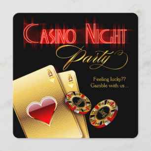 Convites Festa de Aniversário Noite de Cassino Susanne Vega
