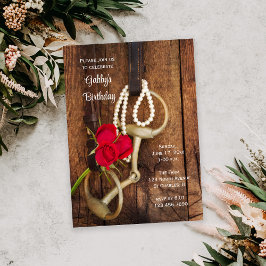 Convites Festa de aniversário Ocidental do Bit do Cavalo da