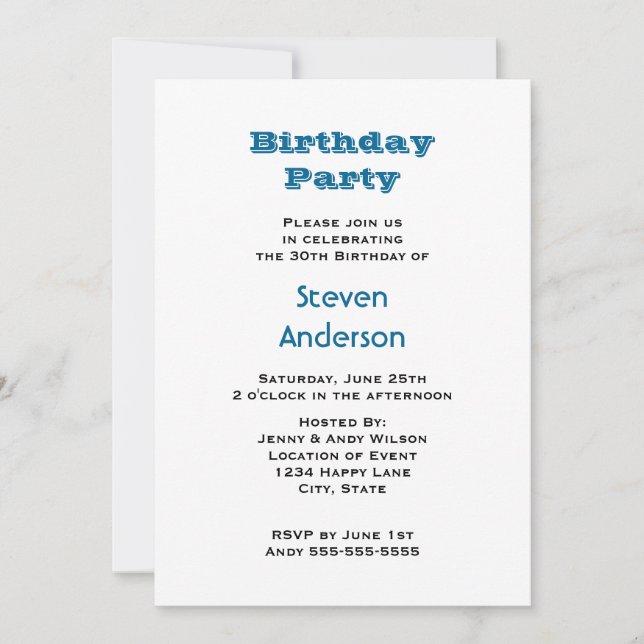 Convites Festa de aniversário Orion Nebula (Frente)