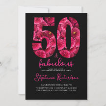 Festa de Aniversário Ousada de Flores Rosa aos 50 