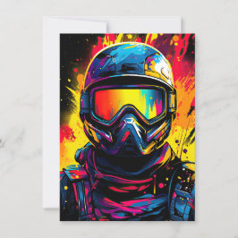 Convites Festa de aniversário Paintball Convide Digital ou 