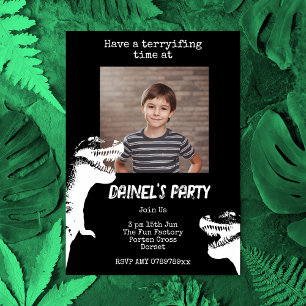 Convites Festa de Aniversário Personalizada com Dinossauros