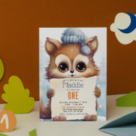 Convites Festa de aniversário Personalizada de inverno para