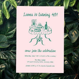 Convites Festa de aniversário Personalizada de Picnic de Bu