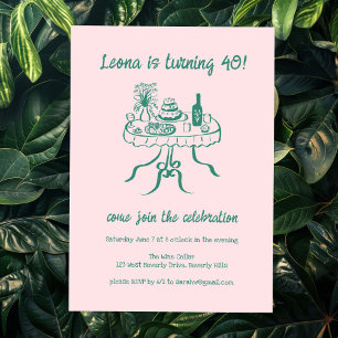 Convites Festa de aniversário Personalizada de Picnic de Bu