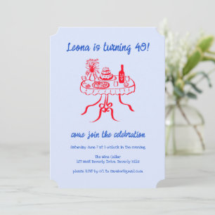 Convites Festa de aniversário Personalizada de Picnic de Bu