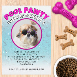 Convites festa de aniversário personalizada de piscina de f