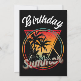 Convites Festa de Aniversário Personalizada de Verão na Pra