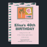 Convites Festa de aniversário PERSONALIZADA Moderna de Soir<br><div class="desc">Cartão bonito perfeito para um convite divertido! Mão fez arte para você! Perfeito para um aniversário de praia à beira-mar ou outra celebração. TOTALMENTE PERSONALIZÁVEL! Clique em "Personalizar" acima para editar o texto. Clique em "editar usando a ferramenta design" para ajustar as fontes, cores e posicionamentos e para excluir o...</div>