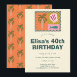 Convites Festa de aniversário PERSONALIZADA Moderna de Soir<br><div class="desc">Cartão bonito perfeito para um convite divertido! Mão fez arte para você! Perfeito para um aniversário de praia à beira-mar ou outra celebração. TOTALMENTE PERSONALIZÁVEL! Clique em "Personalizar" acima para editar o texto. Clique em "editar usando a ferramenta design" para ajustar as fontes, cores e posicionamentos e para excluir o...</div>