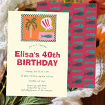 Convites Festa de aniversário PERSONALIZADA Moderna de Soir<br><div class="desc">Cartão bonito perfeito para um convite divertido! Mão fez arte para você! Perfeito para um aniversário de praia à beira-mar ou outra celebração. TOTALMENTE PERSONALIZÁVEL! Clique em "Personalizar" acima para editar o texto. Clique em "editar usando a ferramenta design" para ajustar as fontes, cores e posicionamentos e para excluir o...</div>