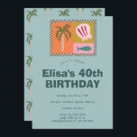 Convites Festa de aniversário PERSONALIZADA Moderna de Soir<br><div class="desc">Cartão bonito perfeito para um convite divertido! Mão fez arte para você! Perfeito para um aniversário de praia à beira-mar ou outra celebração. TOTALMENTE PERSONALIZÁVEL! Clique em "Personalizar" acima para editar o texto. Clique em "editar usando a ferramenta design" para ajustar as fontes, cores e posicionamentos e para excluir o...</div>