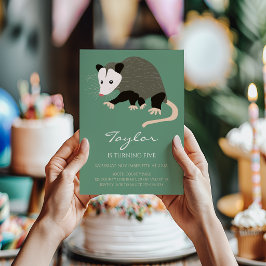 Convites Festa de Aniversário Personalizada Possum Opossum