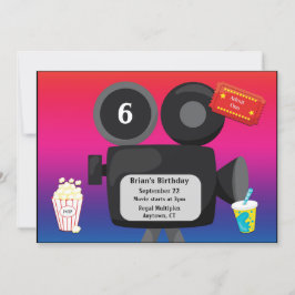 Convites Festa de Aniversário Personalizável com Tema de Fi