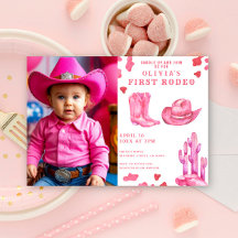Festa de Aniversário Pink Cowgirl Wild West 1º Rod