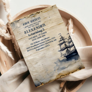 Convites Festa de aniversário Pirata