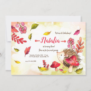 Convites Festa de aniversário Porcupine Cutie