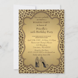 Convites Festa de aniversário, qualquer idade, Calçados de 