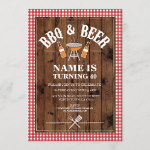 Convites Festa de aniversário que do CHURRASCO das cervejas