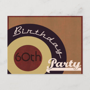 Convites Festa de aniversário retro do rolo do n da rocha