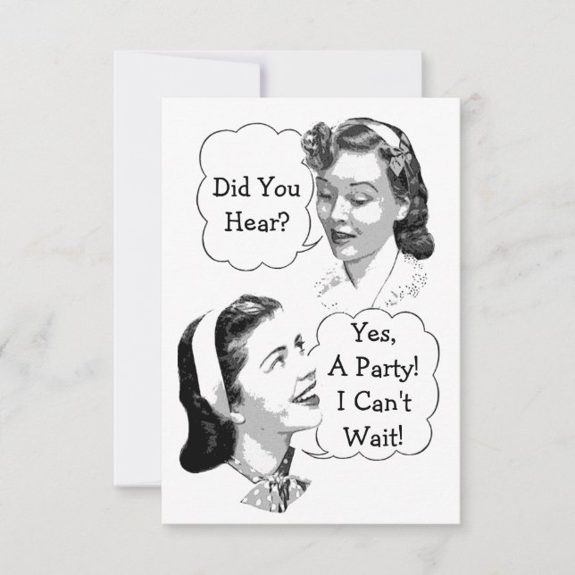 Convites Festa de aniversário retrógrada V2 (Frente)