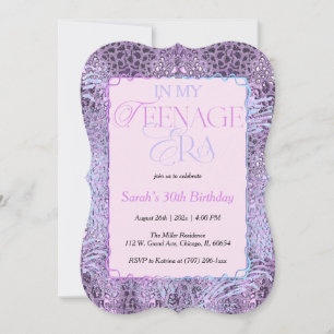 Convites Festa de Aniversário Rosa da Minha Era dos Trinta