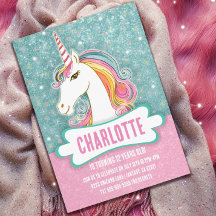 Festa de aniversário Rosa e Azul Unicórnio