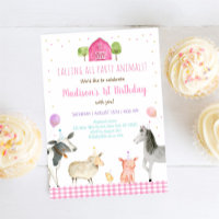 Festa de aniversário rosa Fazenda