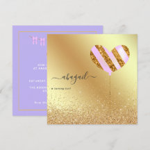 Festa de aniversário roxa e Dourada