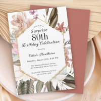 Festa de aniversário Rustic Boho Floral Surprise 8