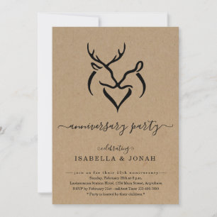 Convites Festa de Aniversário Rústica com Galhada de Veado 