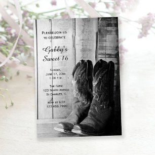 Convites Festa de aniversário rústica do celeiro do doce 