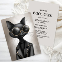Festa de Aniversário Sofisticada de Gato Preto