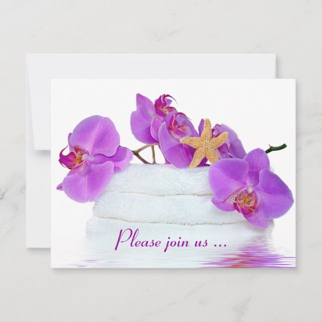 Convites Festa de aniversário Spa (Frente)