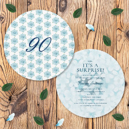 Convites Festa de Aniversário Surpresa de 90 anos com Hortê