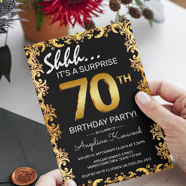 Convites Festa de Aniversário Surpresa dos 70 Anos com Esti