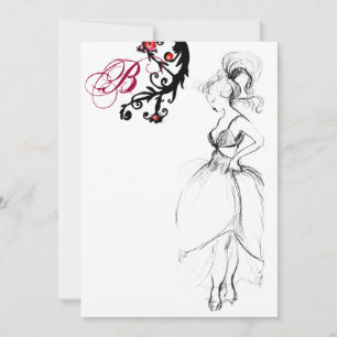 Convites FESTA DE ANIVERSÁRIO SWEET 16 MONOGRAMA Redemoinho