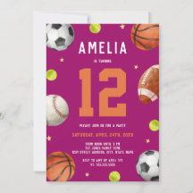 Festa de Aniversário Tema Esportes para Meninas 