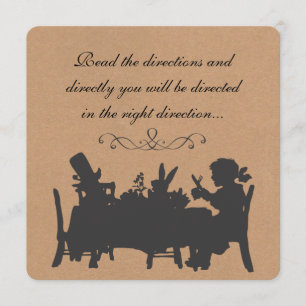 Convites Festa de Aniversário Temática Chapeleiro Louco Rús