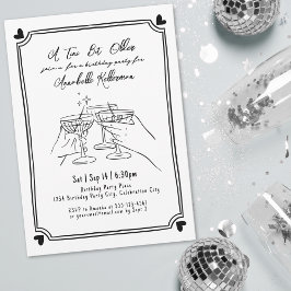 Convites Festa de aniversário Tini Bit Antigo Martini