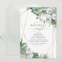 Festa de aniversário tropical das Orquídeas Protei