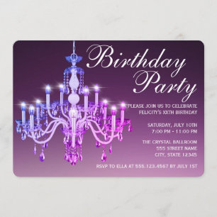 Convites Festa de aniversário Venetian elegante do