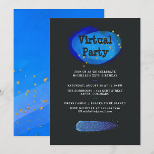 Convites Festa de Aniversário Virtual de Ficção Espacial